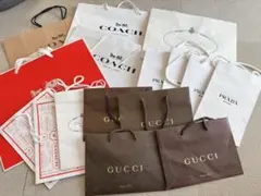 【16枚セット】PRADA・GUCCI・COACHブランド紙袋