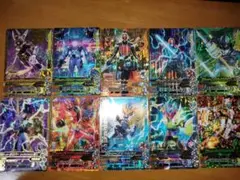 仮面ライダー トレーディングカード 10枚セットsr　ガンバライジング