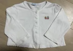 も*も様 ファミリア　カーディガン　80cm ホワイト