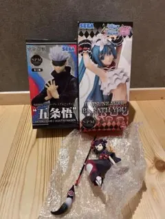 SEGA 初音ミク 五条悟 葛飾北斎ヌードルストッパー　フィギュアセット