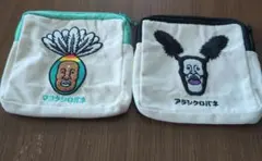 こびとづかん　ガチャ　ポーチ　アラシクロバネ　マヨケシロバネ2個セット