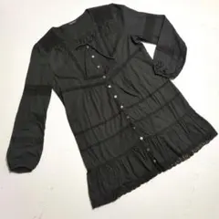 INGEBORG インゲボルグ　チュニック　ワンピース 長袖　ブラック　11号