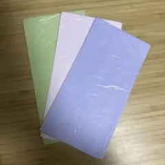 3色和紙封筒セット（緑・ピンク・紫）