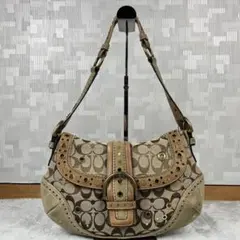 Coach Soho Studs Bag Signature Suede