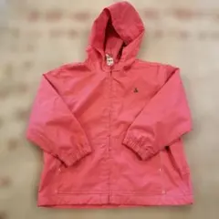 キッズ 女の子 フード付き ピンク ジャケット 100 アウター パーカー