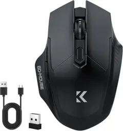 ワイヤレスマウス Bluetooth5.2 静音 進む/戻るボタンあり