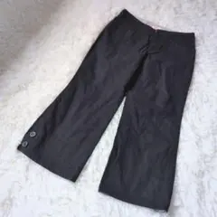 UNITED ARROWS PINK LABEL クロップドパンツ 黒 Sのサムネイル