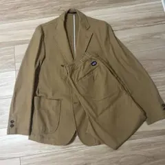 J3597 新品 カルーゾ ELBA麻絹ワイドストライプイージーセットアップ44