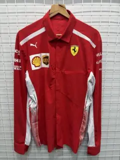 ［PUMA］プーマ　シャツ　長袖　レッド　L 2603-159