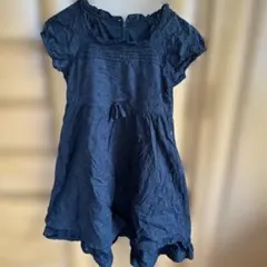 COMME CA ISM 黒半袖ドレス