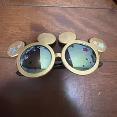 ディズニー ミッキーマウス サングラス ゴールド