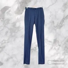 Men's Bigi　メンズ　ブルー系　スラックス　S　裾上げ前のサムネイル