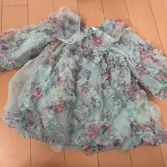 花柄チュールワンピース cottoli 90