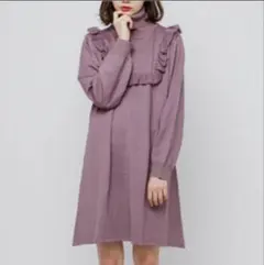 merry jenny フリルニットワンピース