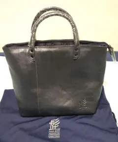 髭 HIGE BAG プレミアムコーティング トートバッグ ダークネイビー