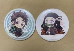 鬼滅の刃 竈門炭治郎 禰豆子 缶バッジ