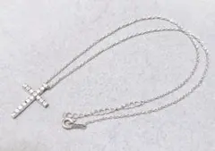 4℃ ヨンドシー　ストーン　クロス　SILVER　ネックレス　44014のサムネイル