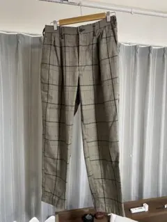ガンクラブチェック　ワイドパンツ　イエローのサムネイル
