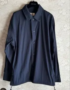 ikka ネイビー ボタンアップシャツ　ジャケット