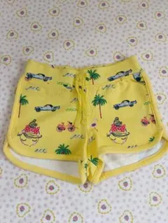 ベビーギャップ ショートパンツ 110 イエロー リゾート スウェット