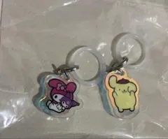 マイメロディ ポムポムプリン アクリルキーホルダー 2個セット