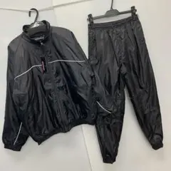 新品★メンズ★Mサイズ★中綿ナイロンスーツ上下セット 黒 80754