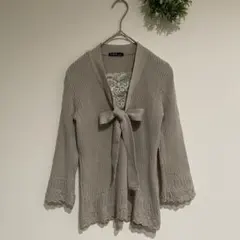 【M】C.D.S BASIC ♡ リボンニット 日本製　シーディーエスベーシックのサムネイル