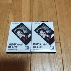 FUJIFILM instax mini チェキフィルム 10枚×2箱　ブラック