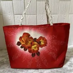 名古屋帯　ハンドメイド　リメイク　トートバッグ 其の267