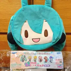 【初音ミク】ふわぷち　トートバッグ A賞　もこもこステッカー　おまけつき