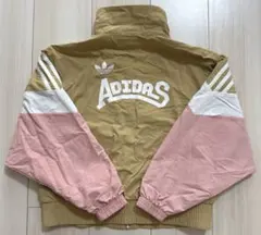 美品 アディダスオリジナルス ジャンパー 140 ベージュ ピンク 長袖 上着