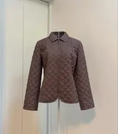 た499 超美品✨️レリアン　ブラウン キルティングジャケット　9号