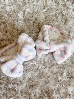 リボン型ヘアバンド 2個セット　キッズ