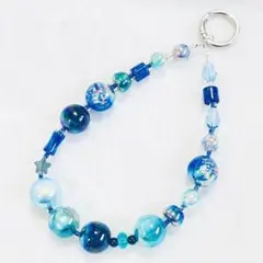 ビーズストラップ/キーホルダー　バッグチャーム ハンドメイドNO.573