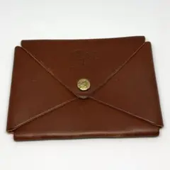イルビゾンテ カードケース 名刺入れ キャメル 本革 IL BISONTE