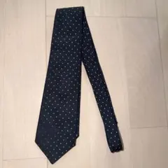 Aquascutum アクアスキュータム ネイビー ドット ネクタイのサムネイル