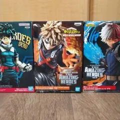 ヒロアカ フィギュア 3種セット 爆豪勝己 緑谷出久 轟焦凍