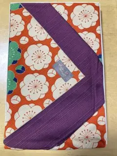 風呂敷　花柄　赤　綿100% 約93cm x 93cm