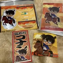 名探偵コナン 風雅疾駆！アクリルスタンド クリアカード 江戸川コナン 4点セット