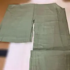 着物　正絹　グリーン　紋付　一重