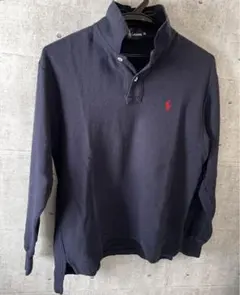 ☑️【Ralph Laurenラルフローレン】メンズ/ネイビーポロシャツ/長袖/M