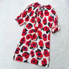 marimekko「Vikuri(ヴィクリ)」ワンピース ギャザー M