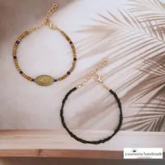 ⬗4364⬗ ビーズブレスレット　2本セット