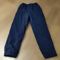 UNIQLO キッズ 裏ボア 裏起毛ロングパンツ ネイビー 120cmのサムネイル