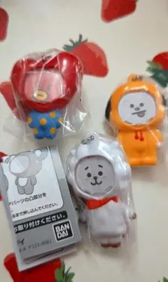 BT21 フォトフレームマスコット　RJ、TATA、CHIMMYセット