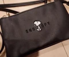 SNOOPY ショルダーバッグ ブラック