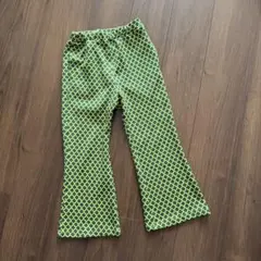 Ocean&Ground ジャガードパンツ　総柄　140 イエロー　グリーン