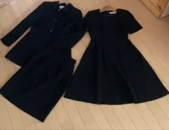 レディース　ブラック　3点セット フォーマル　セレモニー　スーツ　7号　W61