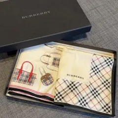 バーバリー ハンカチ 2枚セット チェック柄 バッグ柄