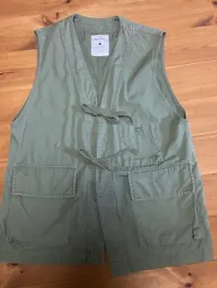 ニコアンド ＊フィッシングベスト　カーキグリーン